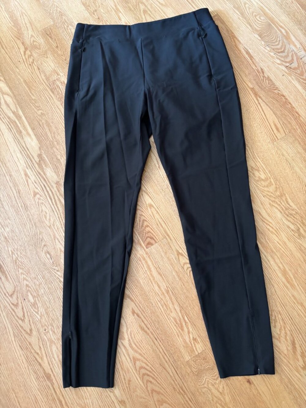 Athleta Cosmic Women's Size 16 Tall Black High Rise Zip Pockets Pants